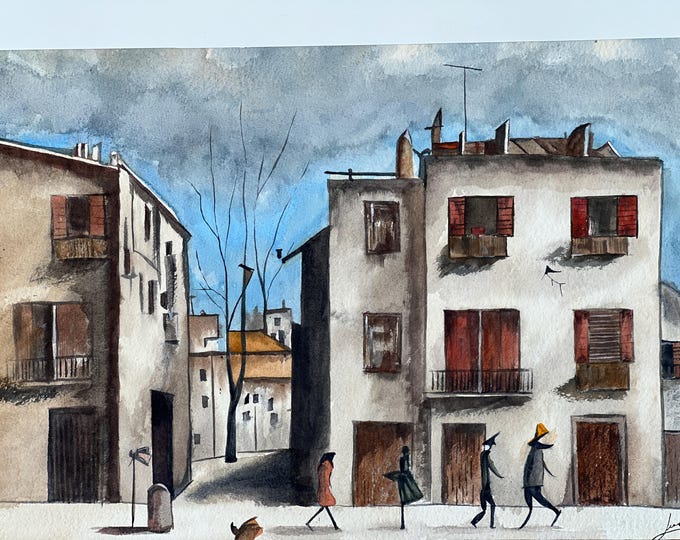 Homes in Paulo VI. Print of Artwork. Acuarela impresion, Arte Abstracto,
