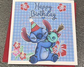 Stitch & Scrump Birthday Card