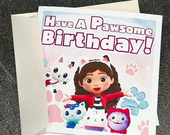 Gabby’s dollhouse Pawsome Birthday Card
