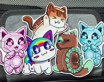 Paquete de pegatinas para niños Aphmau MeeMeows.