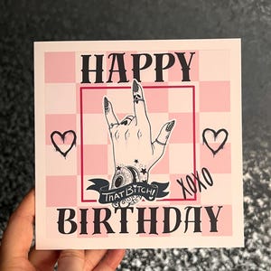 あのビッチの誕生日カード。