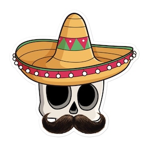 Sombrero y bigote calaverito