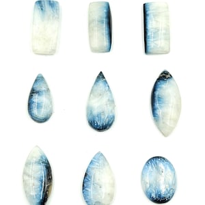 Blue Ice Glacierite Cabochon Rare New Discovery for Jewelry Making wholesale lot