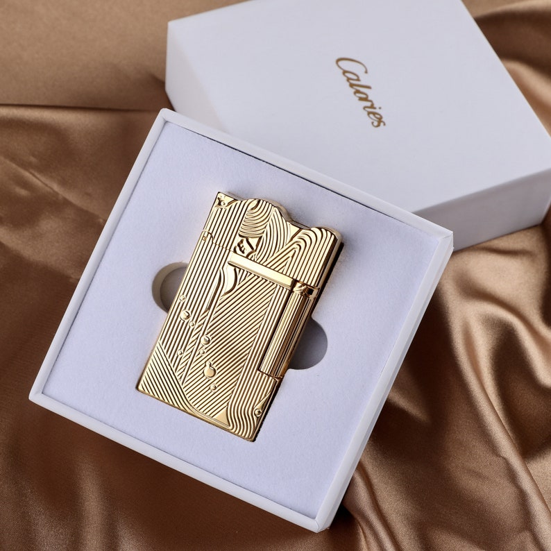 Buy Gold Sanji Lighter Dupont Style Lighter Sleeping Mermaid Online in