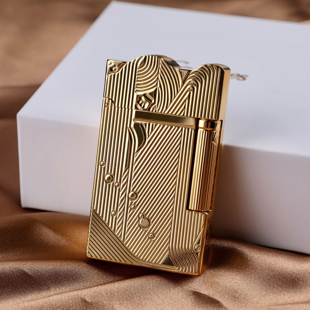 Buy Gold Sanji Lighter Dupont Style Lighter Sleeping Mermaid Online in