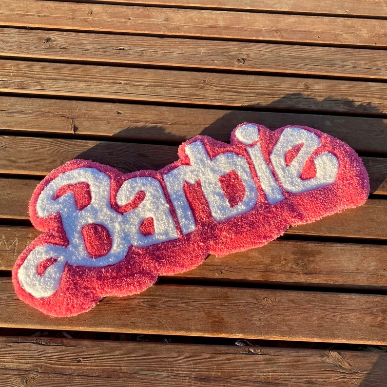 Barbie Tufting Rug Barbie Girl Room Decoration Fan Etsy Australia