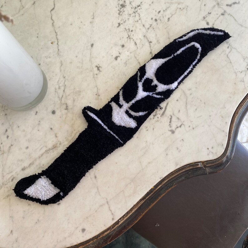 Scream 6 Knife Ghost Face Tufted Rug Wall Decor Horror Movies Etsy
