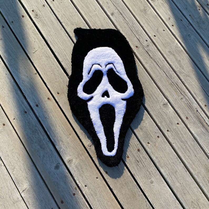 Scream 6 Tufting Rug, Scary Movie Area Rug, Horror Art, Home Decor Etsy