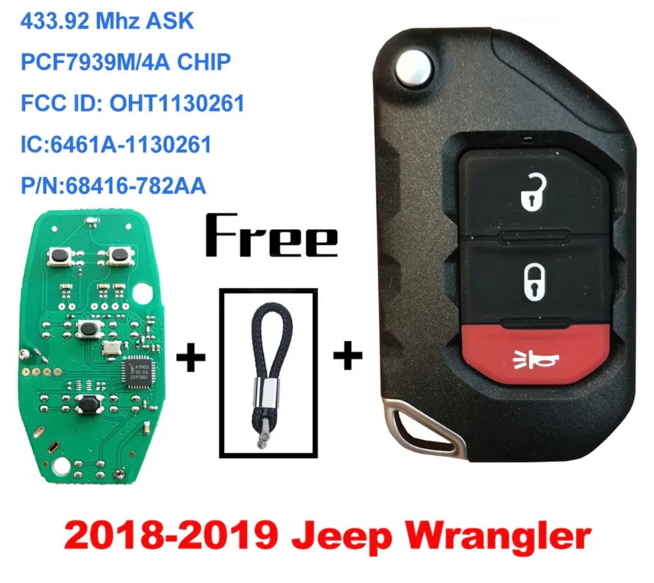 Jeep Wrangler Gladiator Key Replacement Etsy