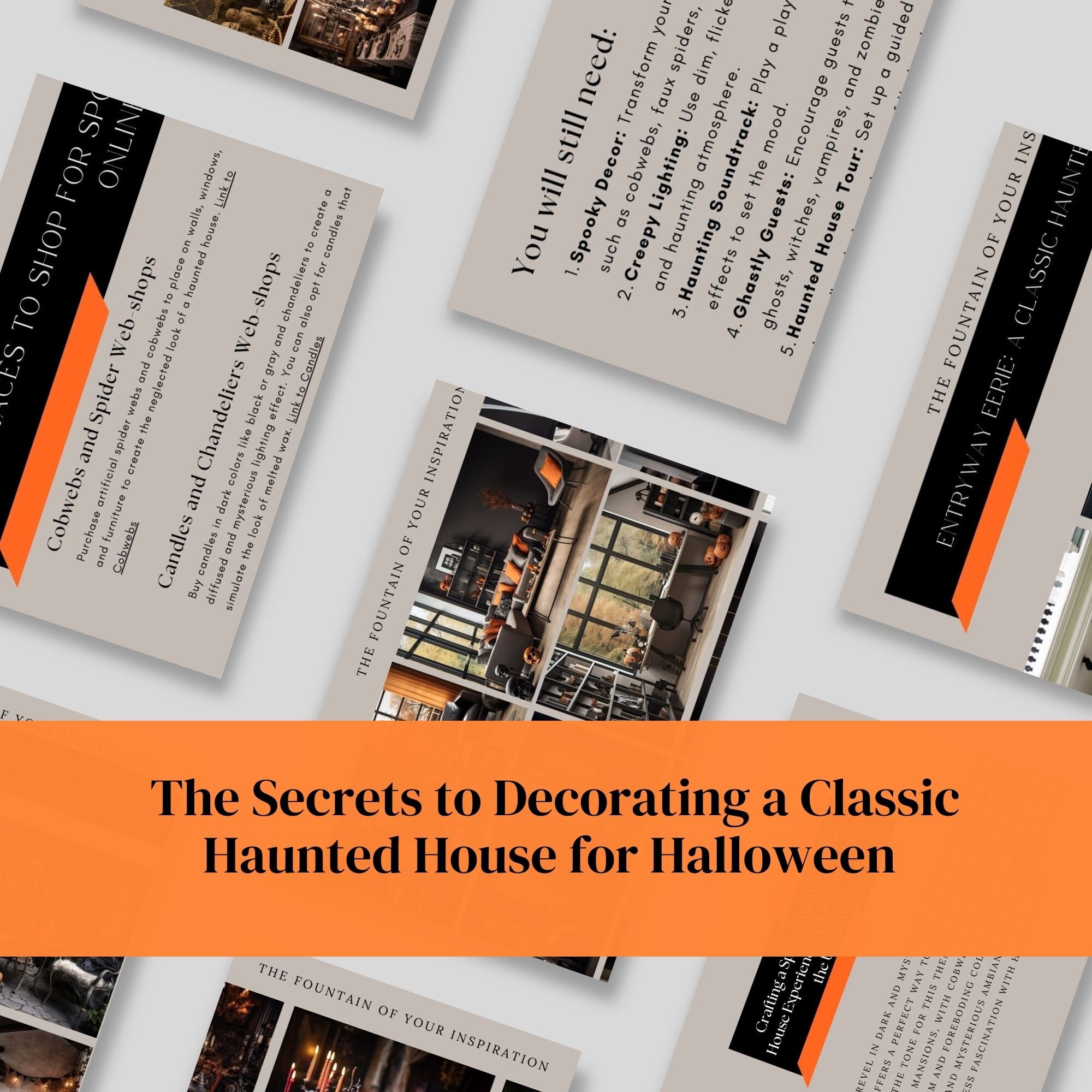 Interior Design Guide for Halloween Parties Spooky Home Etsy