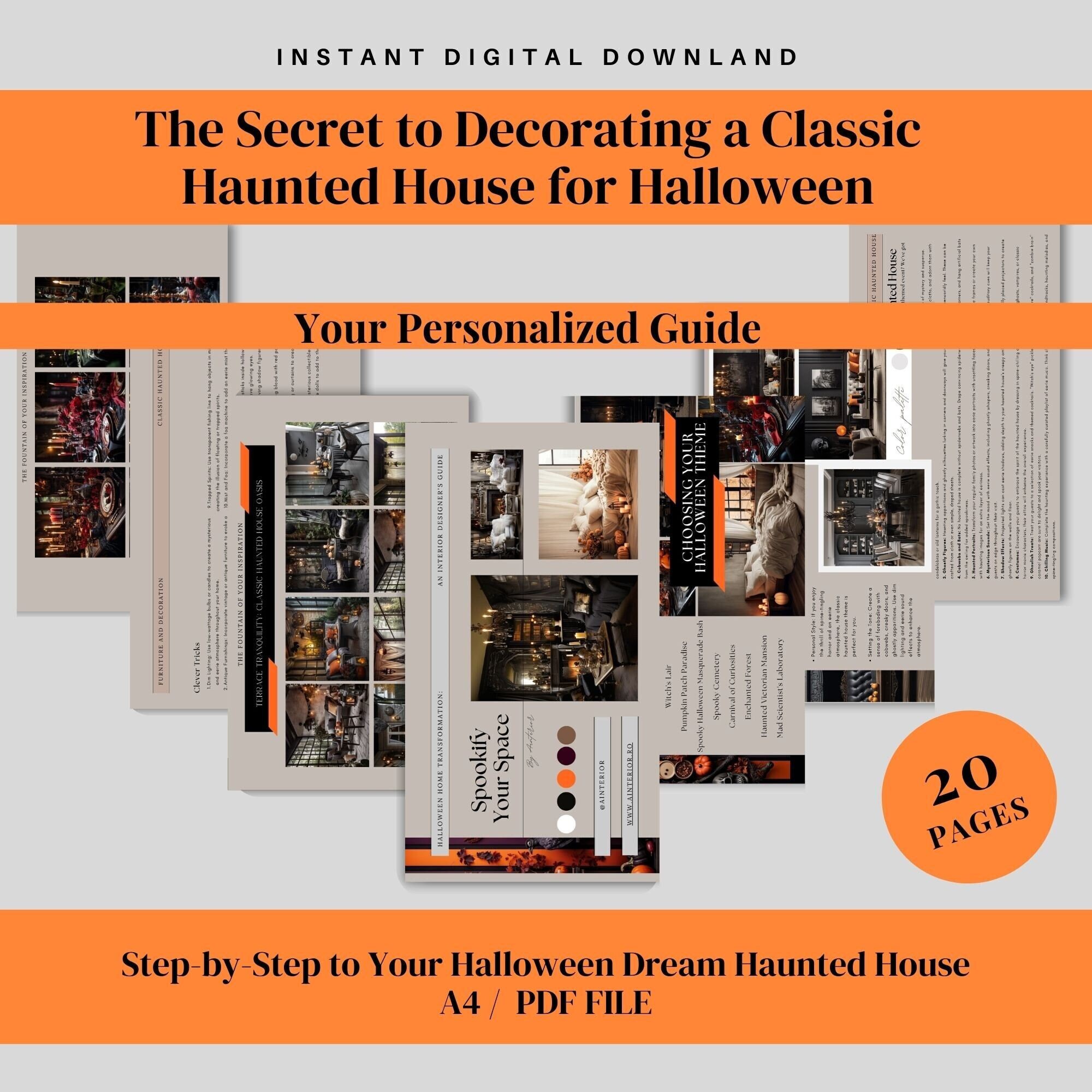Interior Design Guide for Halloween Parties Spooky Home Etsy