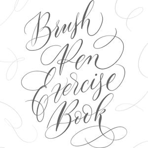 Cahier d'exercices de calligraphie au stylo pinceau / Calligraphie moderne / Lettrage au stylo pinceau / Écriture cursive / Pratique de la calligraphie / Guide de lettrage