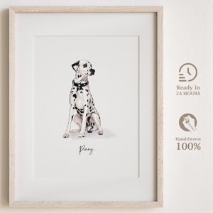 Aangepaste huisdierportretten met huisdierfoto, hondenportretten, kattenportretten, kunst huisdier tekening, aquarel huisdier portret, huisdier minnaar cadeau, huisdier gedenkteken