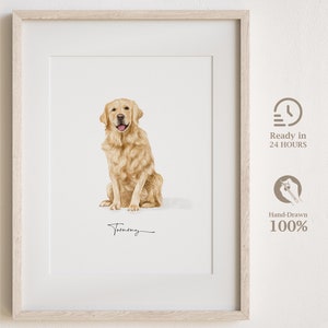 Aangepaste huisdierportretten met huisdierfoto, hondenportretten, kattenportretten, kunst huisdier tekening, aquarel huisdier portret, huisdier minnaar cadeau, huisdier gedenkteken