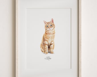 Custom Pet Portrait, Personalised Dog Illustration, Dog Cat Wall Art, Hand Drawn Pet, Pet Memorial Ideas, Digital, Christmas Gift, Pet Art