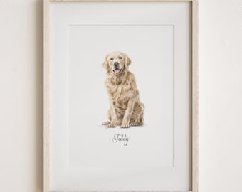 Retrato personalizado de mascota, Ilustración personalizada de perro, Arte mural para perros y gatos, Mascota dibujada a mano, Ideas para homenajear a tu mascota, Digital, Regalo de Navidad, Arte de mascotas