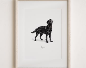 Retrato personalizado de mascota, Ilustración personalizada de perro, Arte mural para perros y gatos, Mascota dibujada a mano, Ideas para homenajear a tu mascota, Digital, Regalo de Navidad, Arte de mascotas