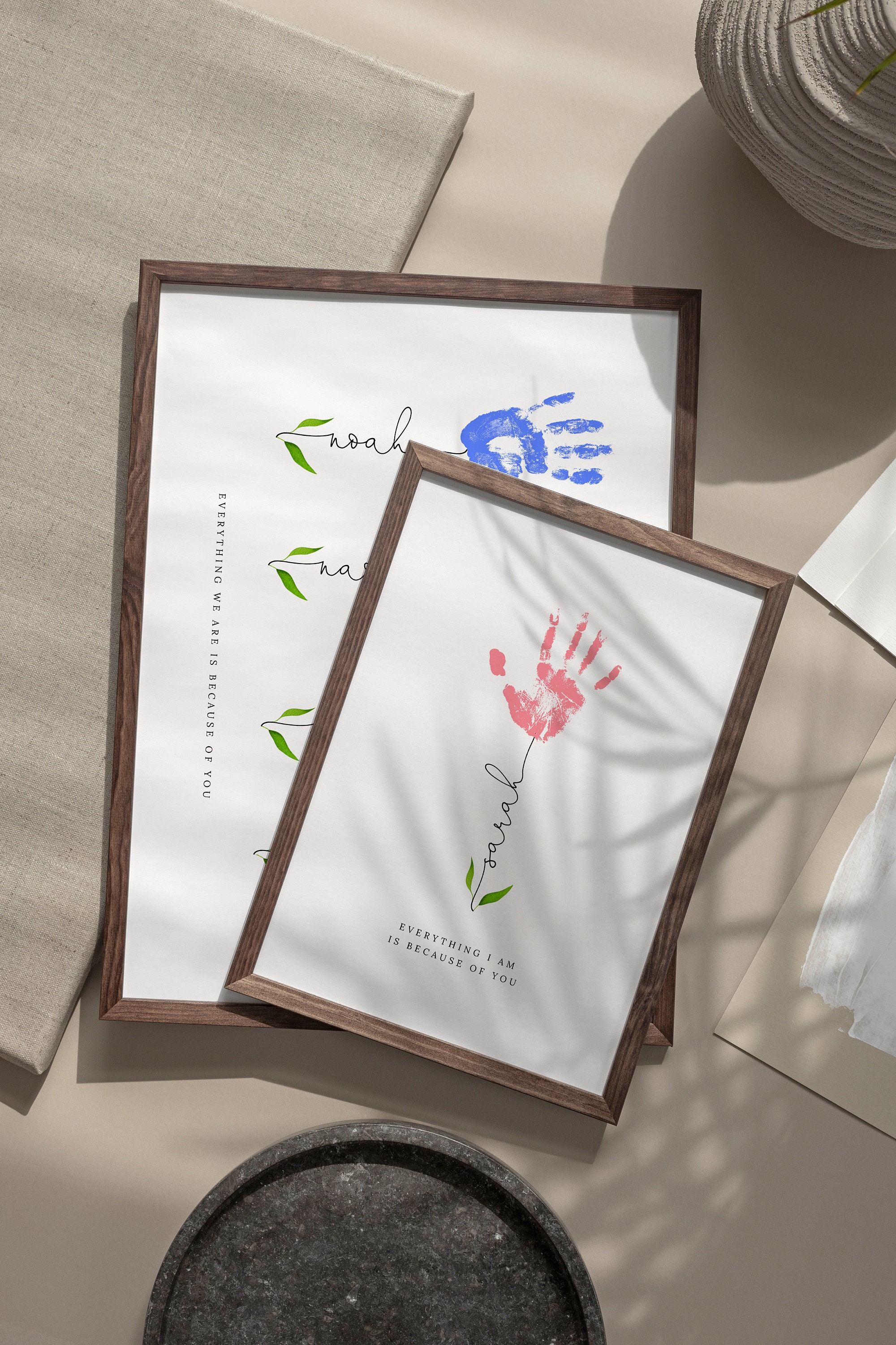 Vaderdag DIY gepersonaliseerde handafdruk, papa cadeau van dochter zoon,  kindercadeau voor vaders verjaardag, kinderen knutselen, grootvaderdag  print - Etsy België, image size:2000x3000