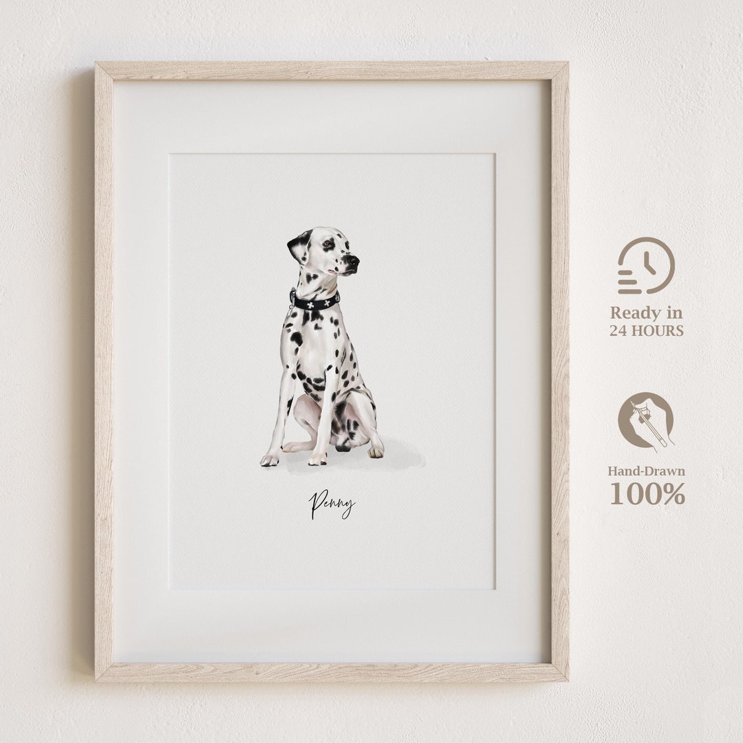 Minimalist Custom Pet Portrait, Personalized Dog Illustration From Photo, Unique Gift For Pet Parents