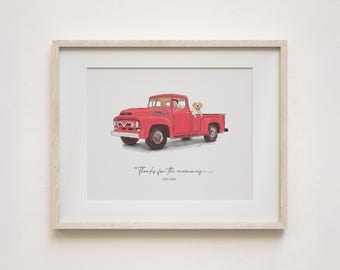 Retrato de coche, pintura de coche a partir de una foto, dibujo de coche, regalo personalizado para novio, regalo para él, regalo del Día del Padre, ilustración de moto