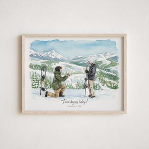 Custom Couple Portrait - Painting from Photo, 1st Anniversary Gift, Hand Drawn Illustration, Wedding Gift, Gift for Her Him, Engagement Gift image 5