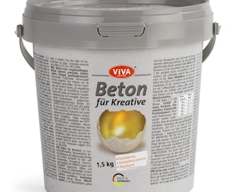 Concrete for creative projects - Casting concrete 1.5 kg - Creative crafting with this craft concrete for casting - or as a molding compound for decorations - 1 kg = €6.63