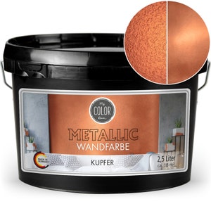 Peinture murale My COLOR Room® Or Métallisé / Argent / Gris / Bronze / Cuivre 2500 ml, peinture effet créatif 1L 15,98 Kupfer