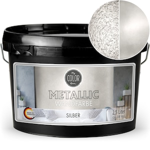 Peinture murale My COLOR Room® Or Métallisé / Argent / Gris / Bronze / Cuivre 2500 ml, peinture effet créatif 1L 15,98 Silber