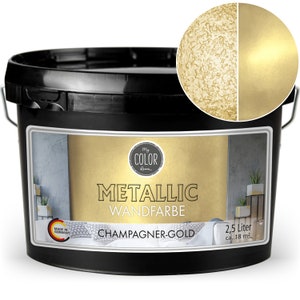 Peinture murale My COLOR Room® Or Métallisé / Argent / Gris / Bronze / Cuivre 2500 ml, peinture effet créatif 1L 15,98 Champagner