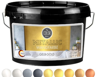 My COLOR Room® Metallic Gold / Silver / Grey / Bronze / Copper Wall Paint 2500 ml, Effect Creative Paint 1L=15.98