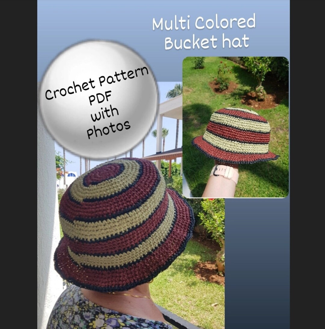 Crochet Summer Hat Pattern Crochet Bucket Hat Pattern Crochet Raffia