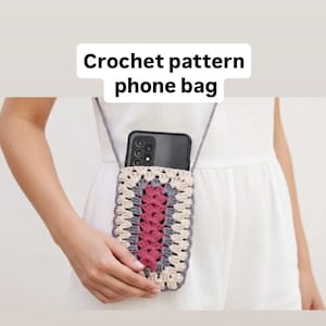 Granny Square Crochet Phone Bag Pattern (PDF Download)
