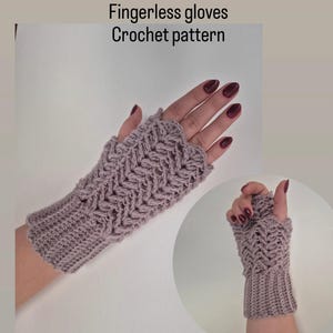 Haakpatroon klimop vingerloze handschoenen: eenvoudige zelfstudie (herziene pdf en korte video's)