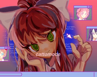 ddlc just monika 11x17" poster