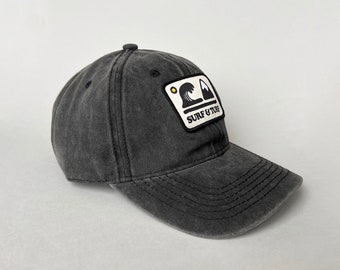 Vintage style faded summer cap, baseball cap, surf cap, beach cap, vintage, surf, surfer, retro, dad cap