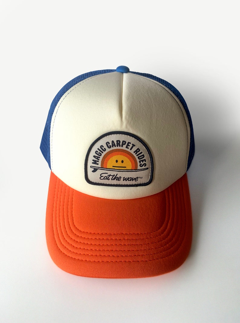 Magic Carpet Rides, Trucker cap, baseball cap, surf cap, beach cap, vintage, surf, surfer, retro image 4