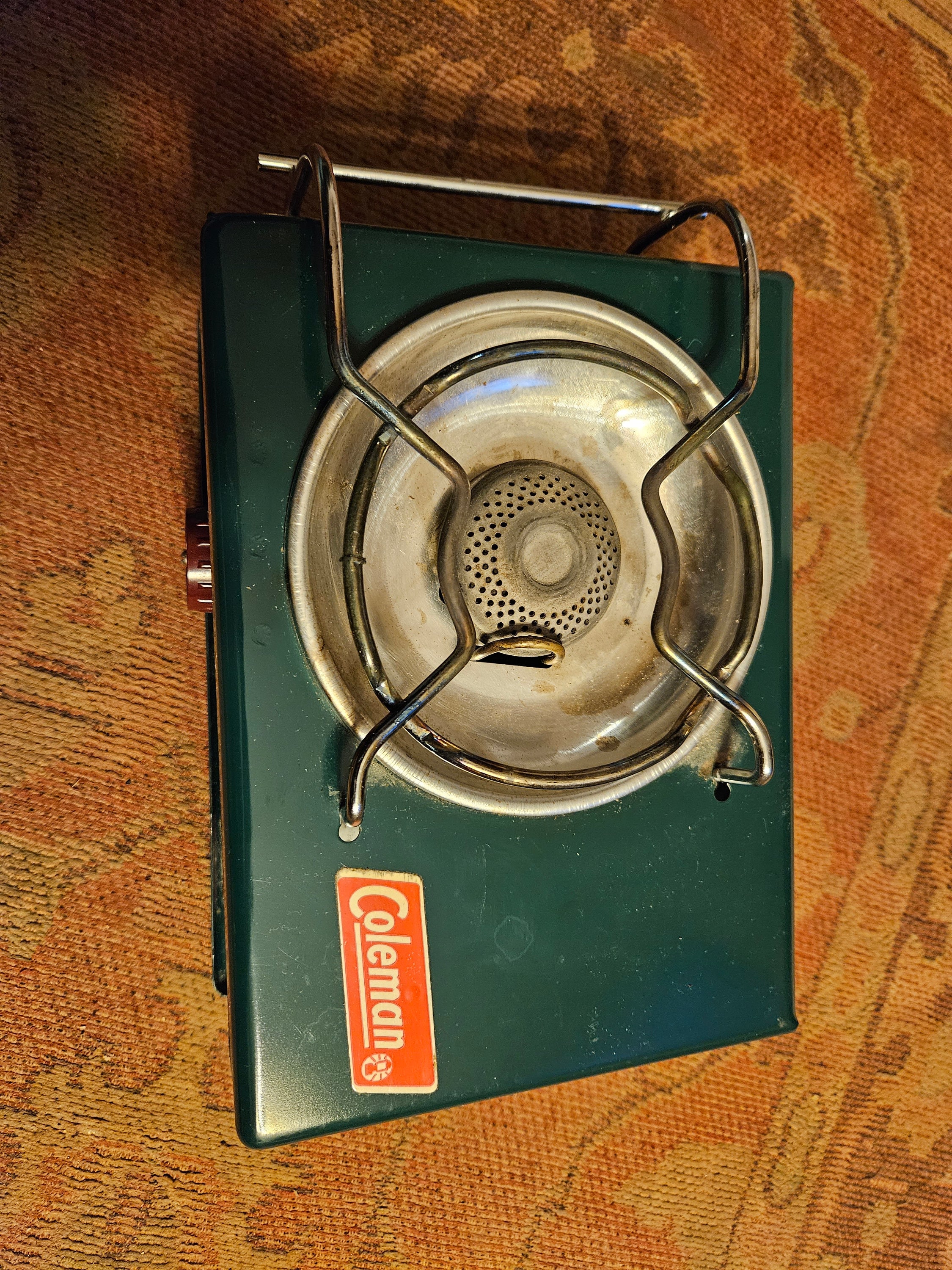 Old Primus Stove kerogaz on Three Burners for Cooking on an Open