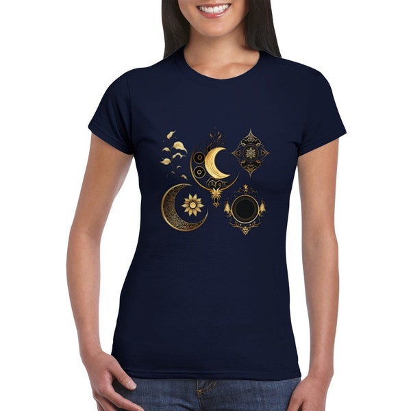 Mondphase T-Shirt Designs für positive Energie. Wir stellen unsere neue Linie spiritueller T-Shirts vor!