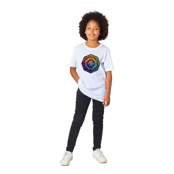 Bio-Baumwolle Mandala T-Shirt Design. Wir stellen unsere neue Linie - Kinder- & Babykleidung vor!