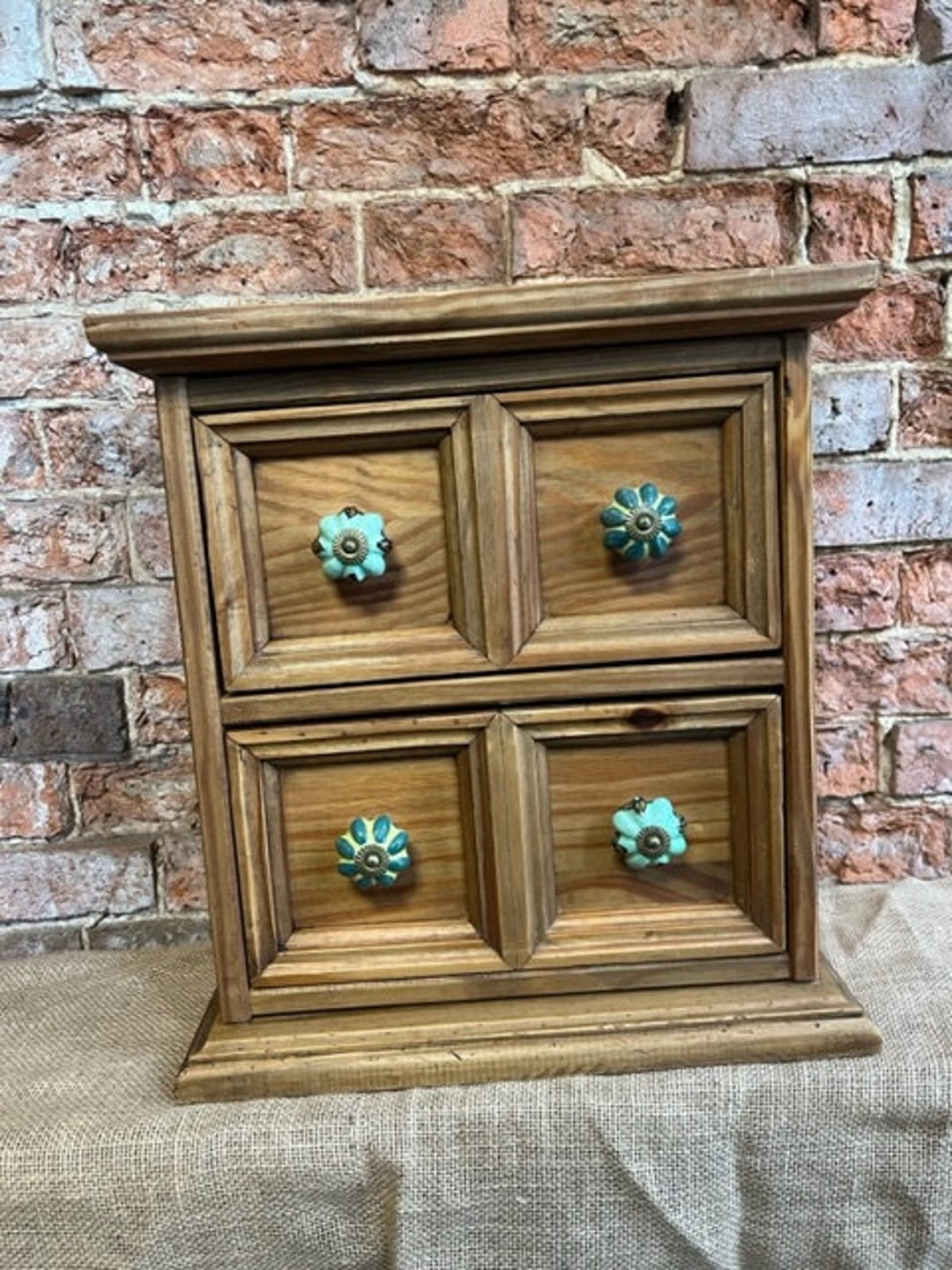 Pine Twin Draw Cupboard - Etsy