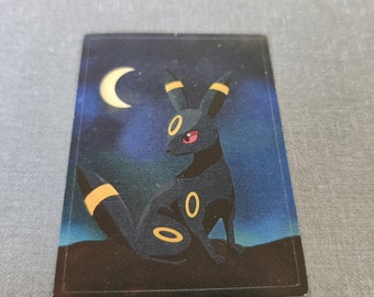 Pokemon Umbreon zwarte kat eevolution rechthoek laptop sticker