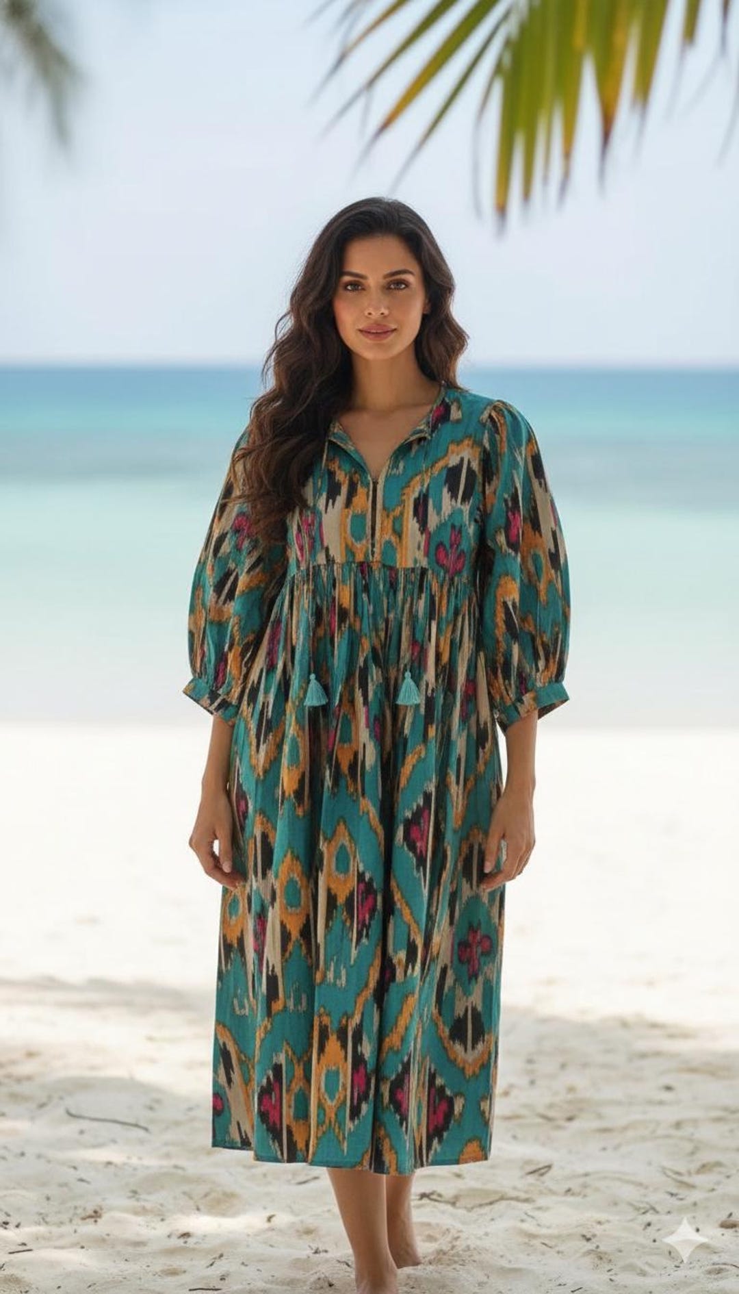 finny cotton ikat floral mini dress Finny Floral Mini Dress- Women's Designer Luxury Dresses