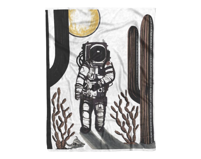 Featured listing image: Desert Moon Man | Extra Blanket | College Dorm