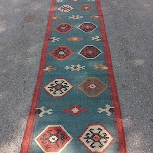 handmade kilim runner rug, Wool Jute Kilim Runner Rug, For Home Decor, Jute Area Rug, Vintage Bohemian Kilim Geometric Boho Kilim Runner Rug