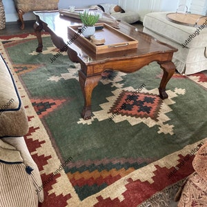 8x10, 9x12 Ft Kilim Rug, Handmade Wool Jute Kilim Rug, Handwoven Wool Jute Rug, Livingroom Area Rug, Boho Home Decor, Kilim Rug, Custom Rug,