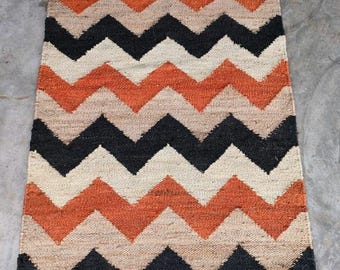 Natural Jute Runner Rug - Bohemian Jute Rug, Jute Runner Rug, Natural Fiber Runner Rug, Jute Braided Rug, Boho Decor Rug, Custom Size Rug.