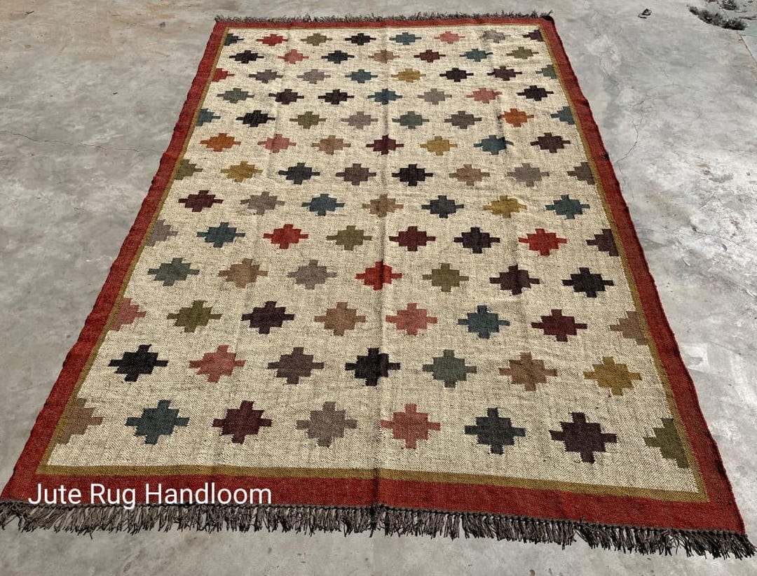 Kilim Rugs Border Red Border Kilim Rug, Multicolour Plus Kilim Rug, Kilim Rug, Navajo Rug ...