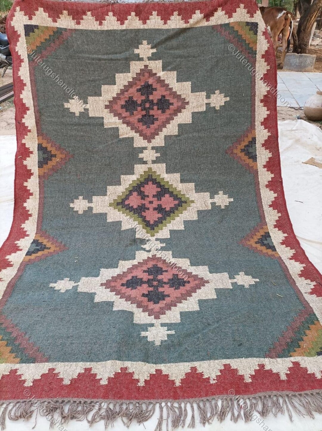Kilim Rug Handwoven Rug Rug for Living Room 5X7 Kilim Rug Etsy