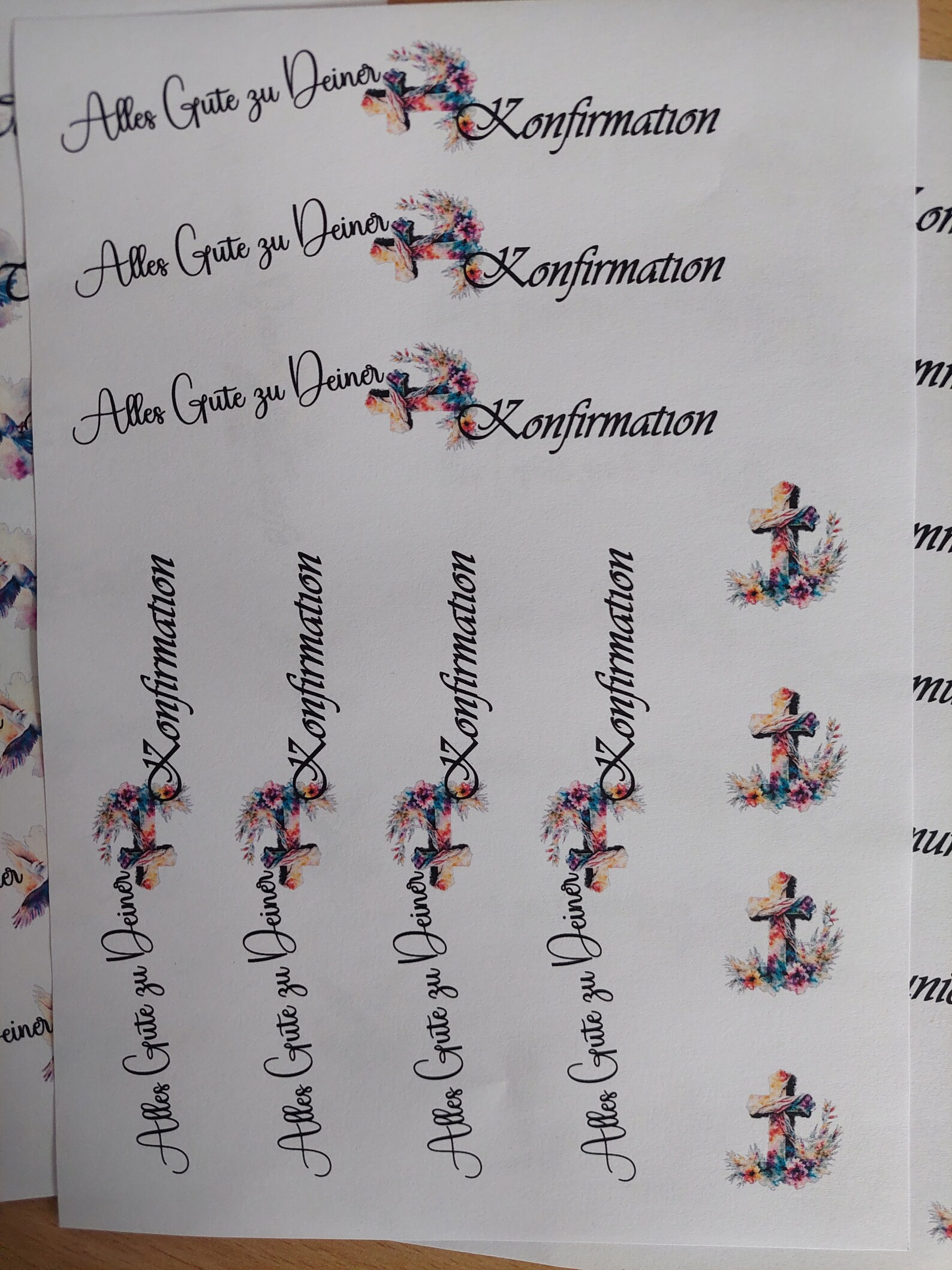 Confirmation PDF Download Template - Candle Tattoo, Candle Sticker ...