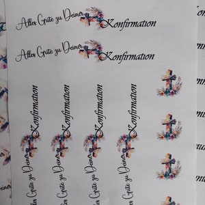 Confirmation PDF Download Template - Candle Tattoo, Candle Sticker ...
